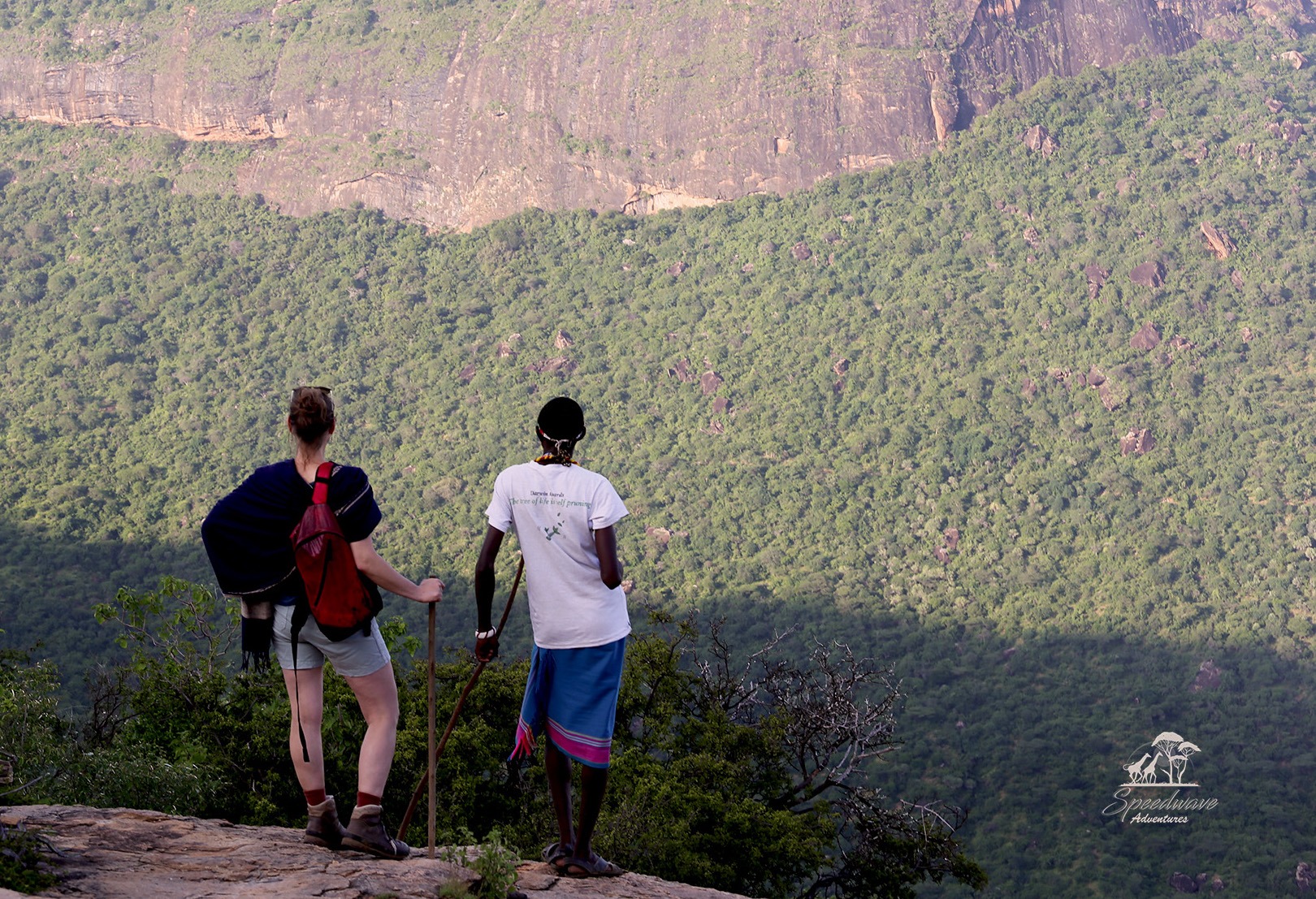 hiking Mt. Ololokwe with Samburu guide